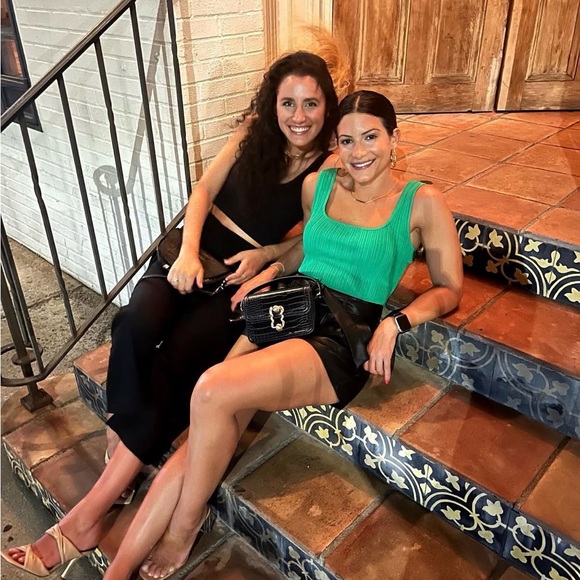 Green Ribbed Women's Top - S - Picture 4 of 4